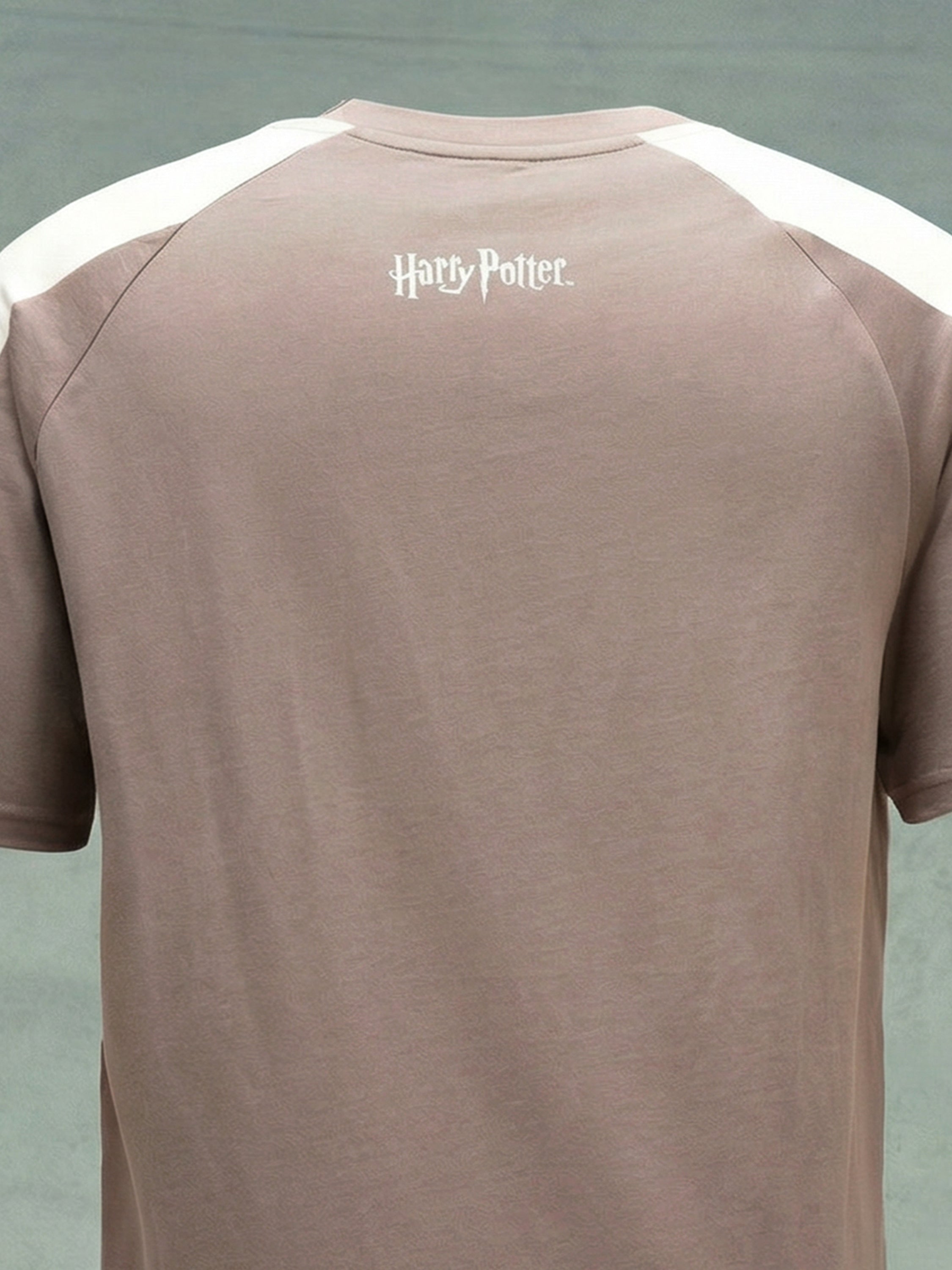 WB By Highlander Men Taupe Harry Potter Printed Round Neck T-Shirt - Taupe - Image 2