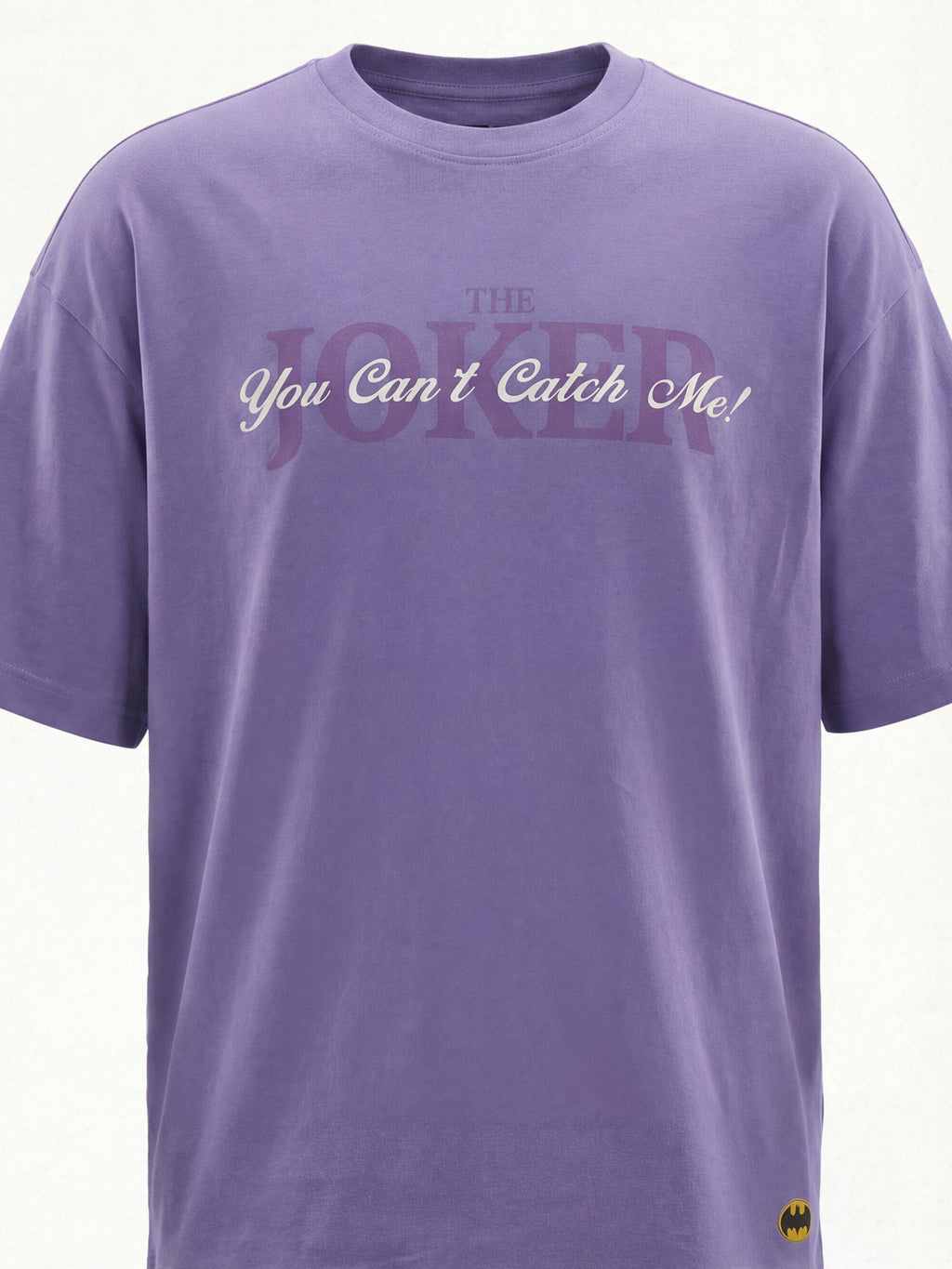 DC By Highlander Men Purple Joker Printed Round Neck Oversized Fit T-Shirt - Purple - Image 2