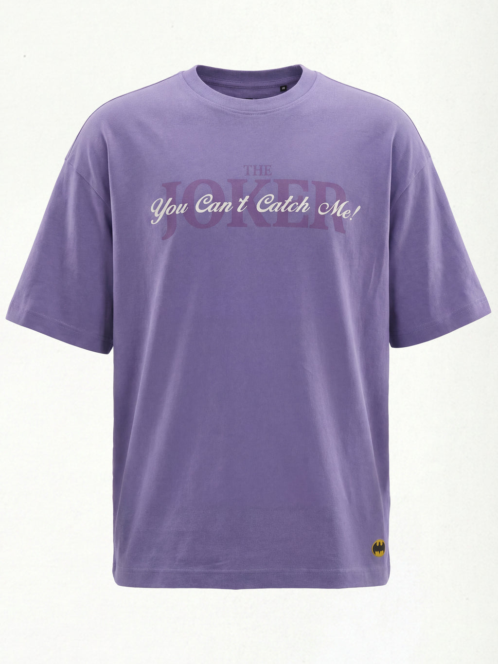 DC By Highlander Men Purple Joker Printed Round Neck Oversized Fit T-Shirt - Purple - Image 8