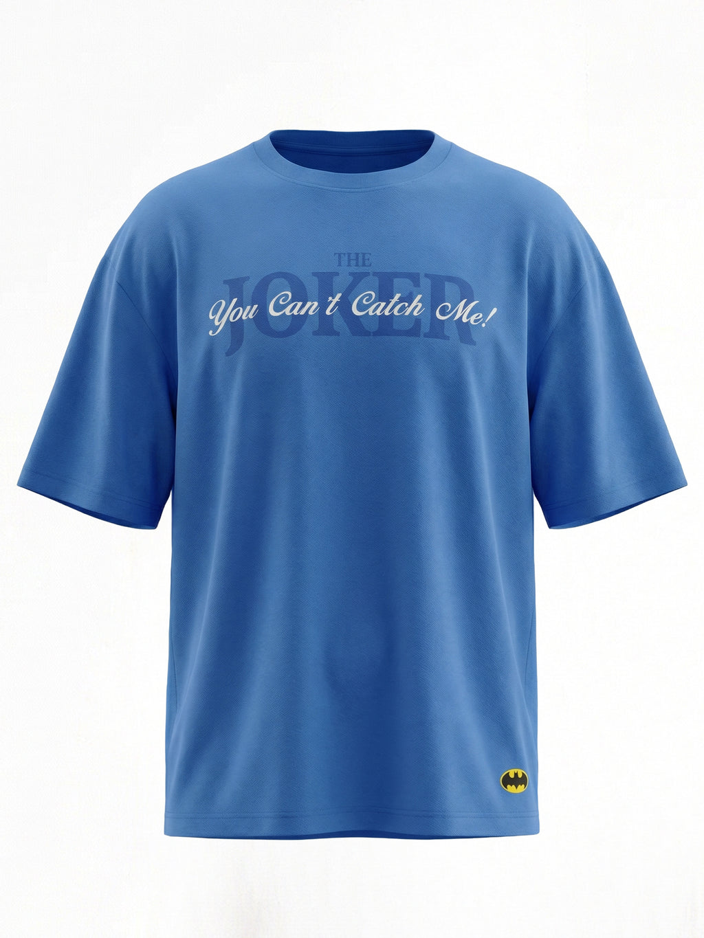 DC By Highlander Men Blue Joker Printed Round Neck Oversized Fit T-Shirt - Blue - Image 9