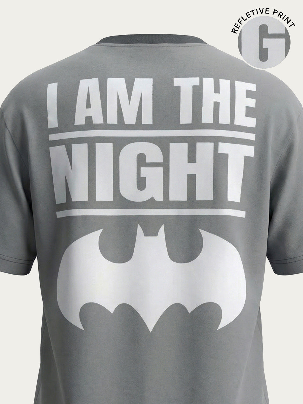 DC By Highlander Men Black Batman Printed Round Neck T-Shirt - Black - Image 1