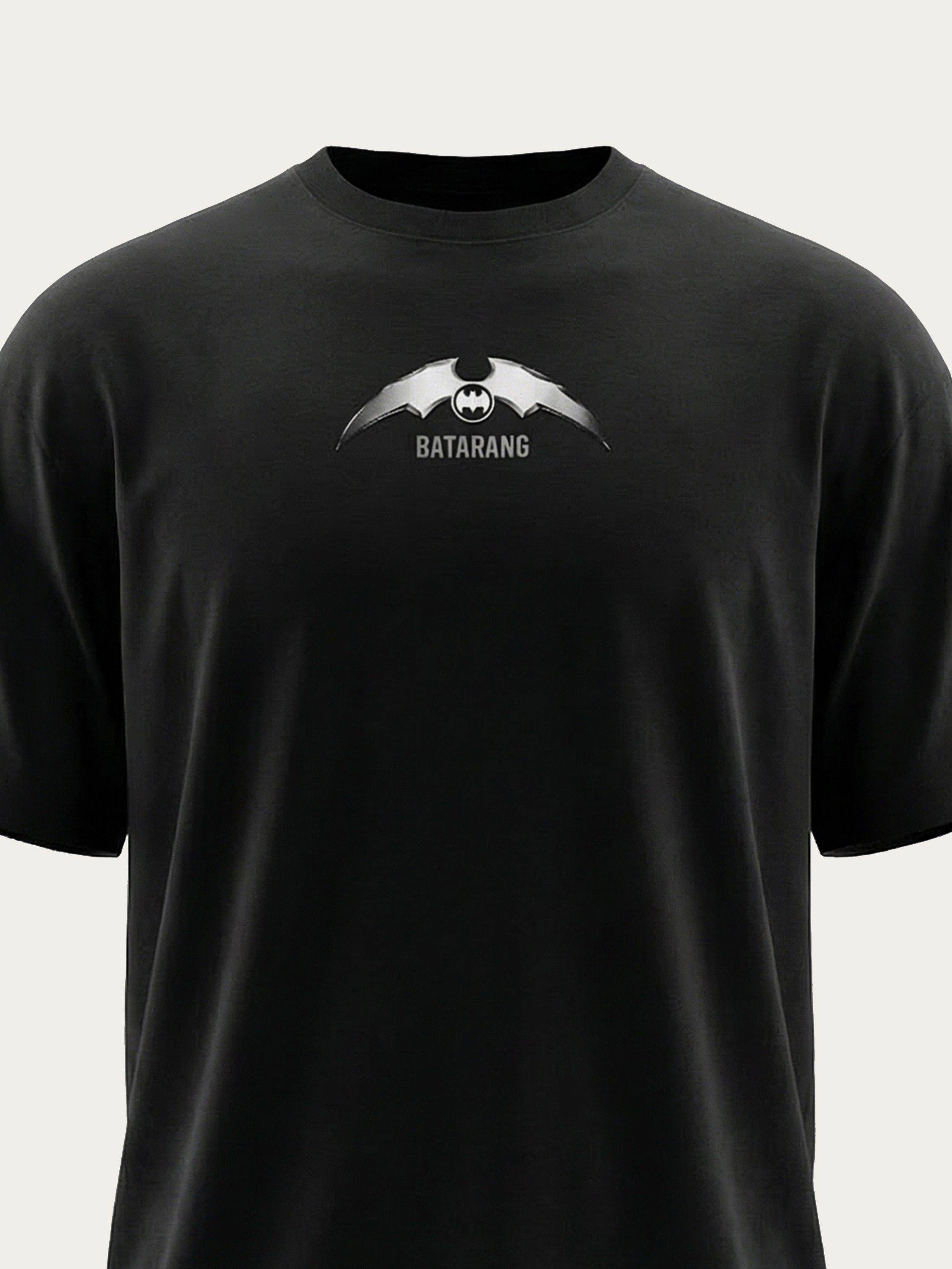 DC By Highlander Men Black Batman Printed Round Neck T-Shirt - Black - Image 2