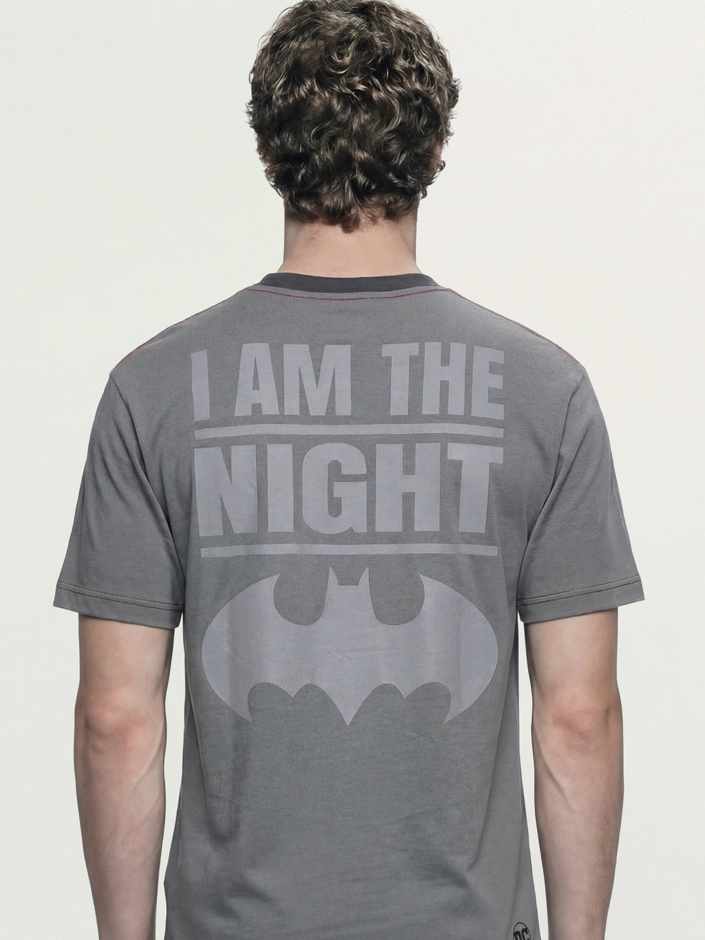 DC By Highlander Men Black Batman Printed Round Neck T-Shirt - Black - Image 3