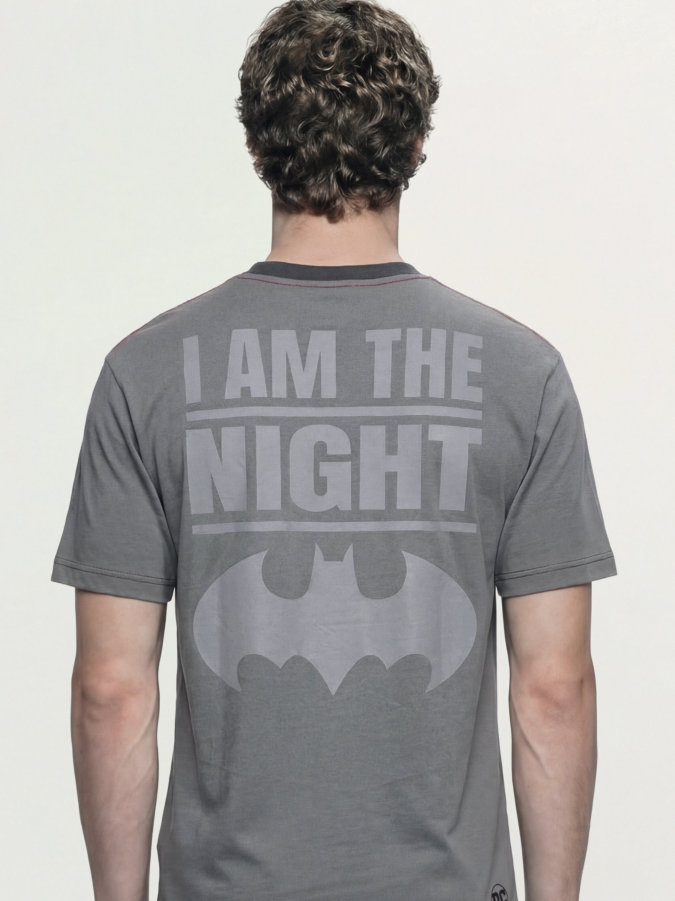 DC By Highlander Men Black Batman Printed Round Neck T-Shirt - Black - Image 3