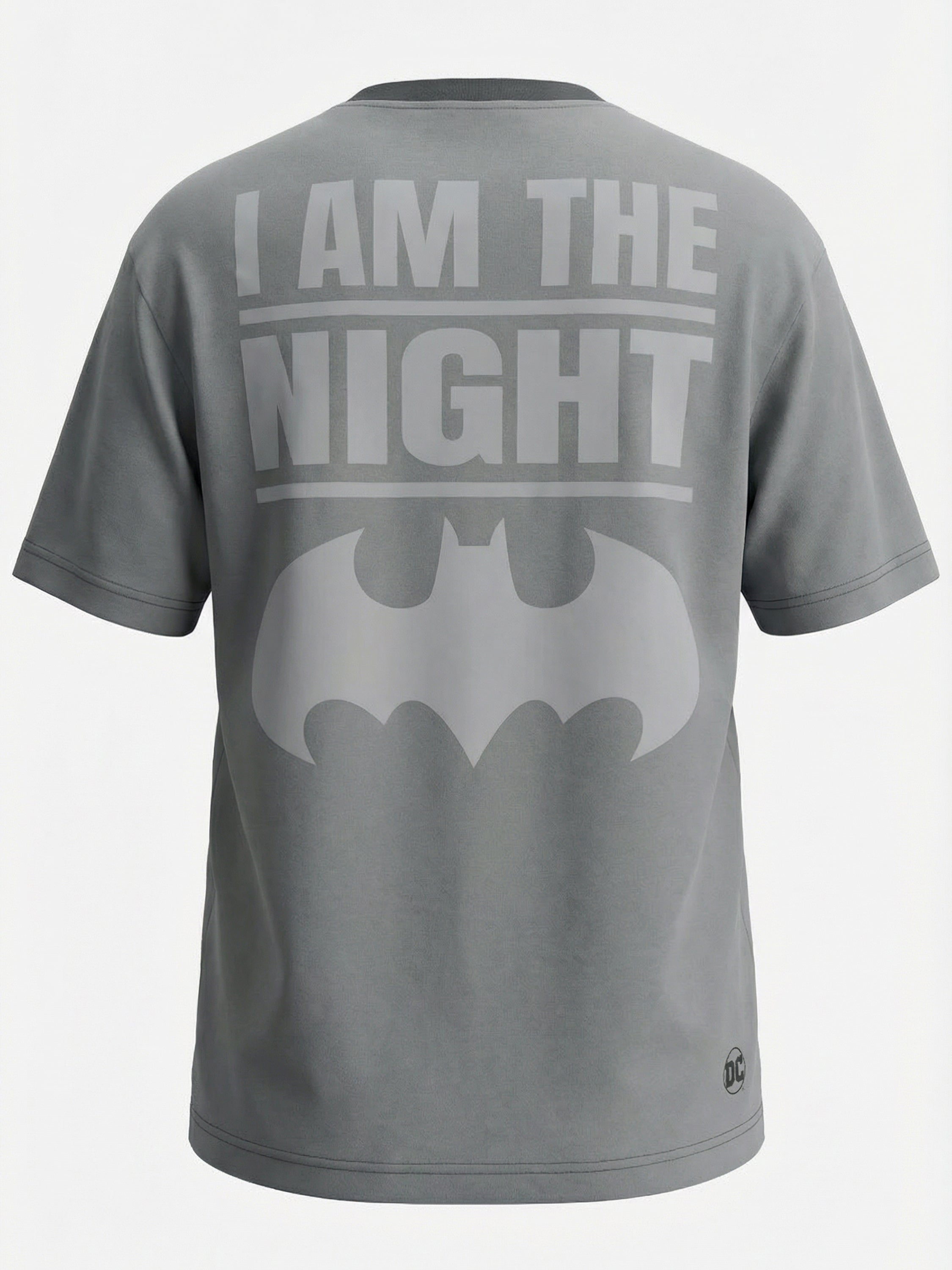 DC By Highlander Men Black Batman Printed Round Neck T-Shirt - Black - Image 8