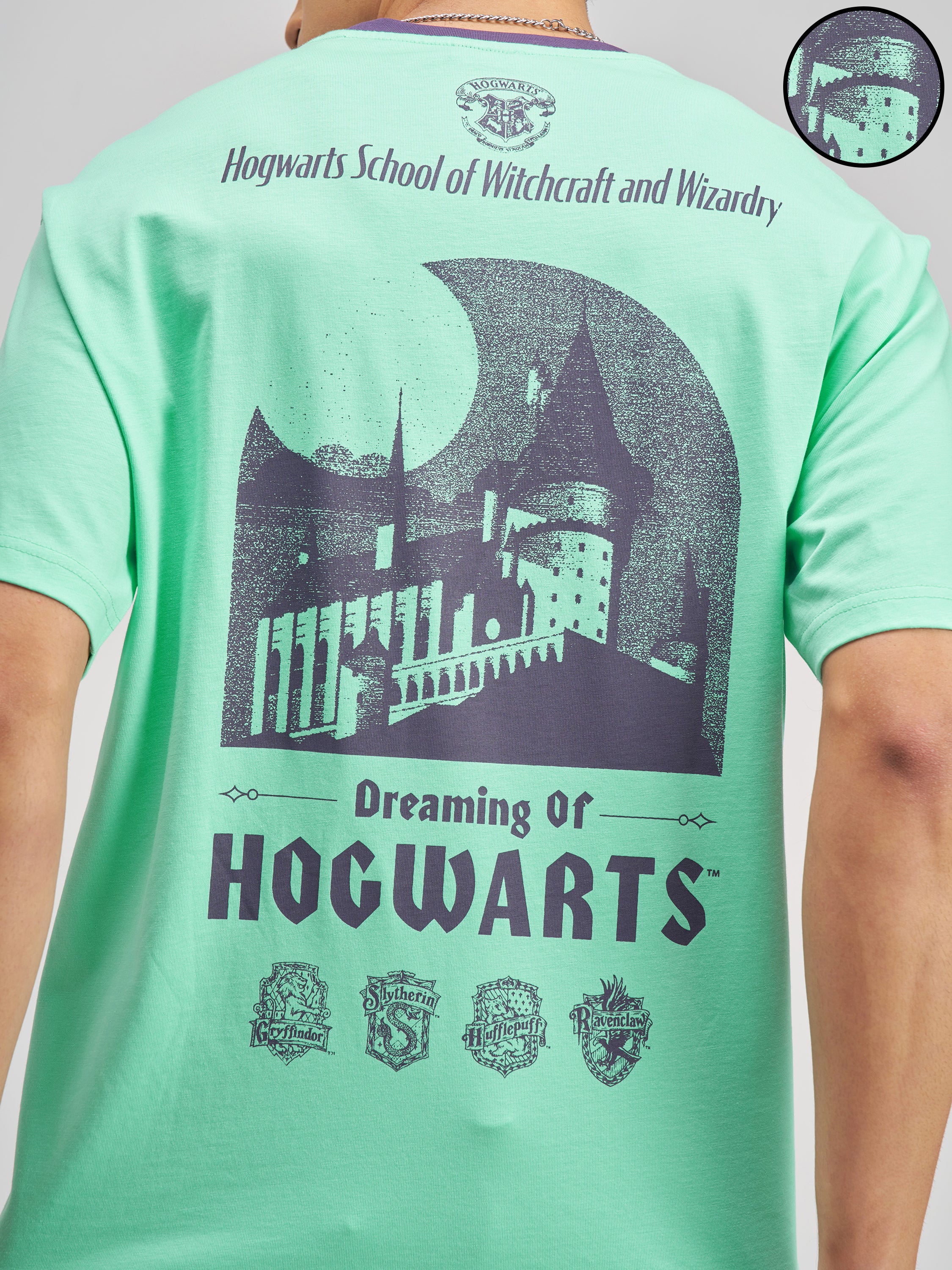 WB By Highlander Men Green Harry Potter Printed Round Neck T-Shirt - Green - Image 5