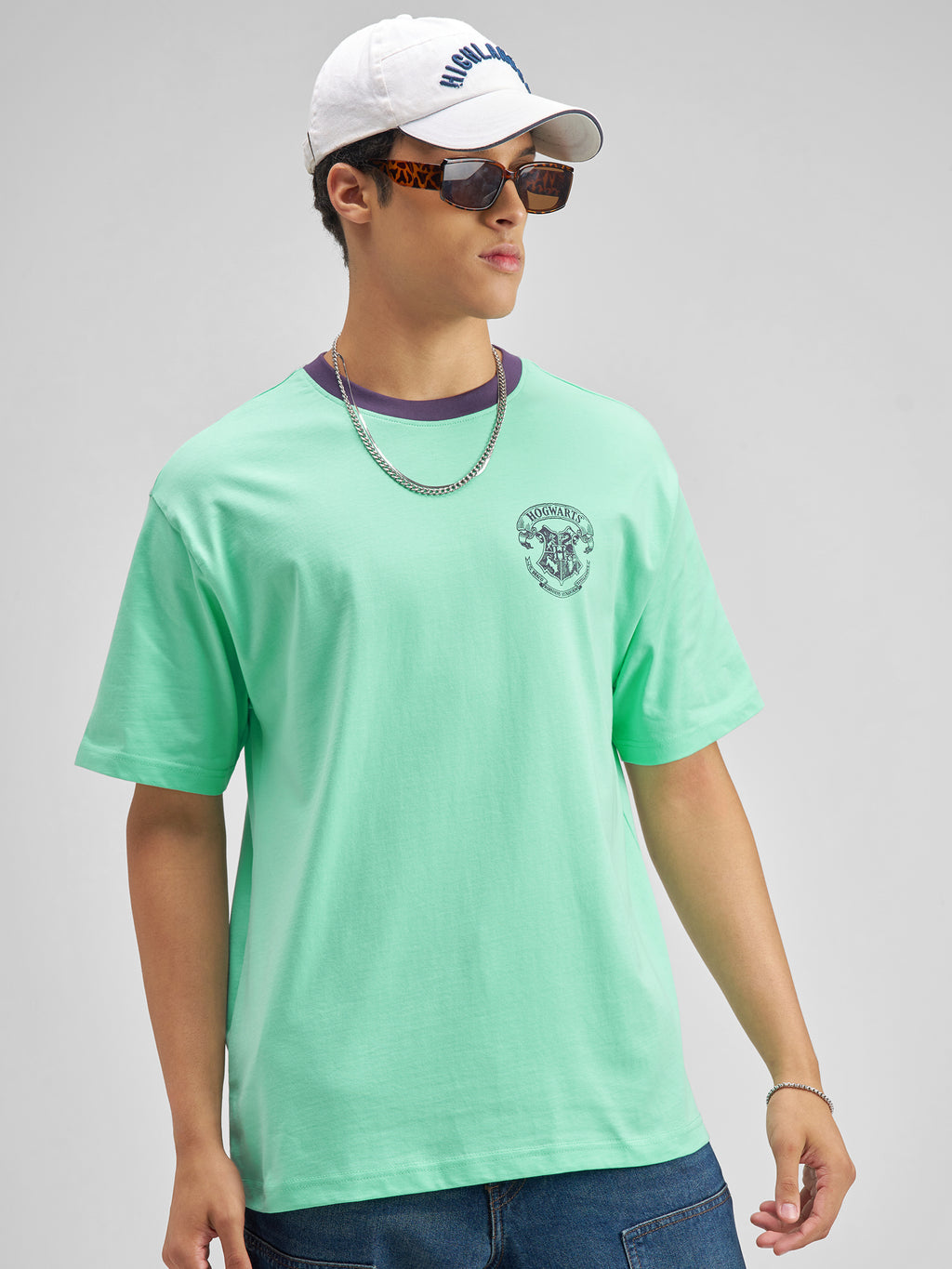 WB By Highlander Men Green Harry Potter Printed Round Neck T-Shirt - Green - Image 6