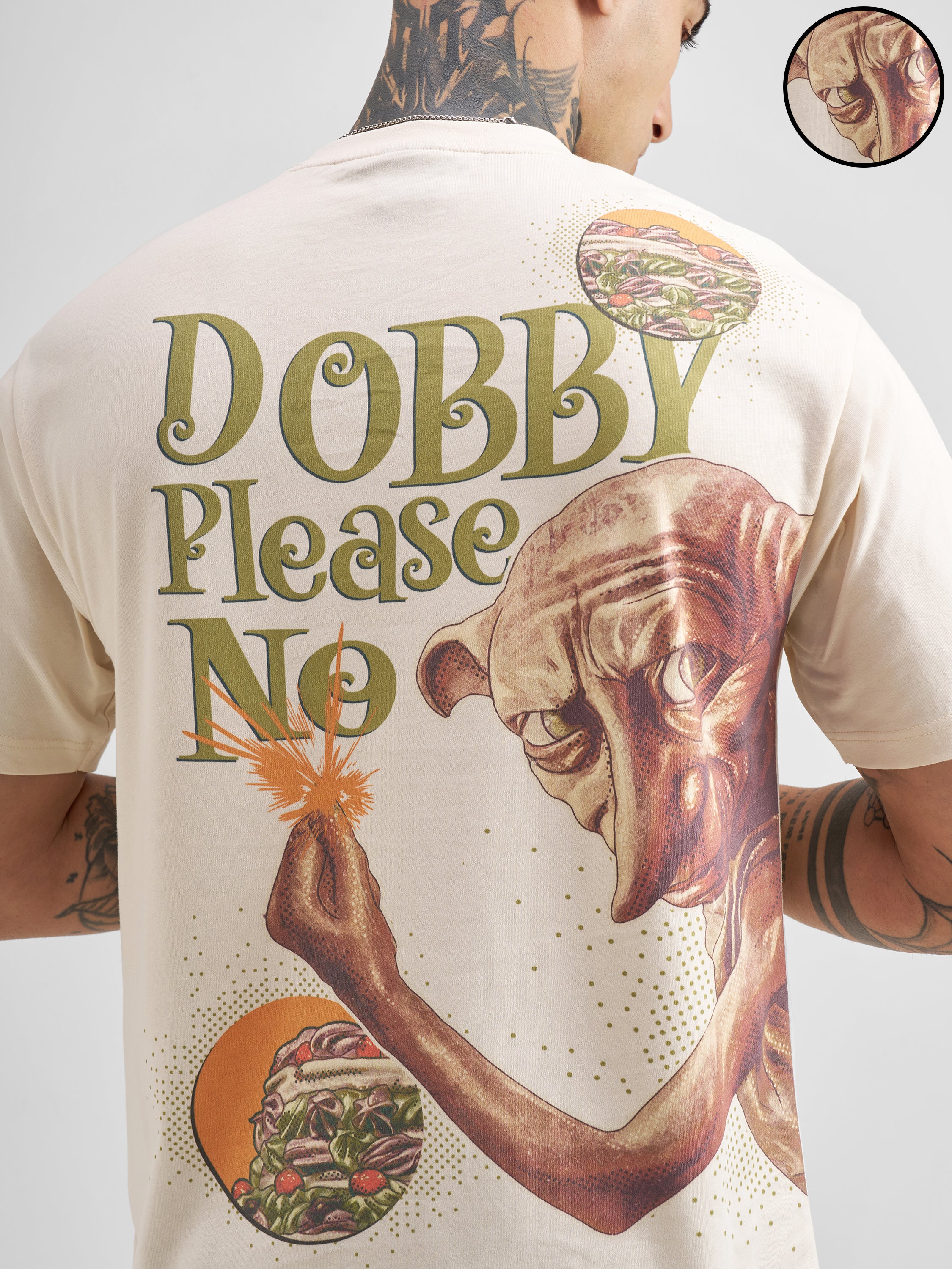WB By Highlander Men Cream Harry Potter Printed Round Neck T-Shirt - Cream - Image 5