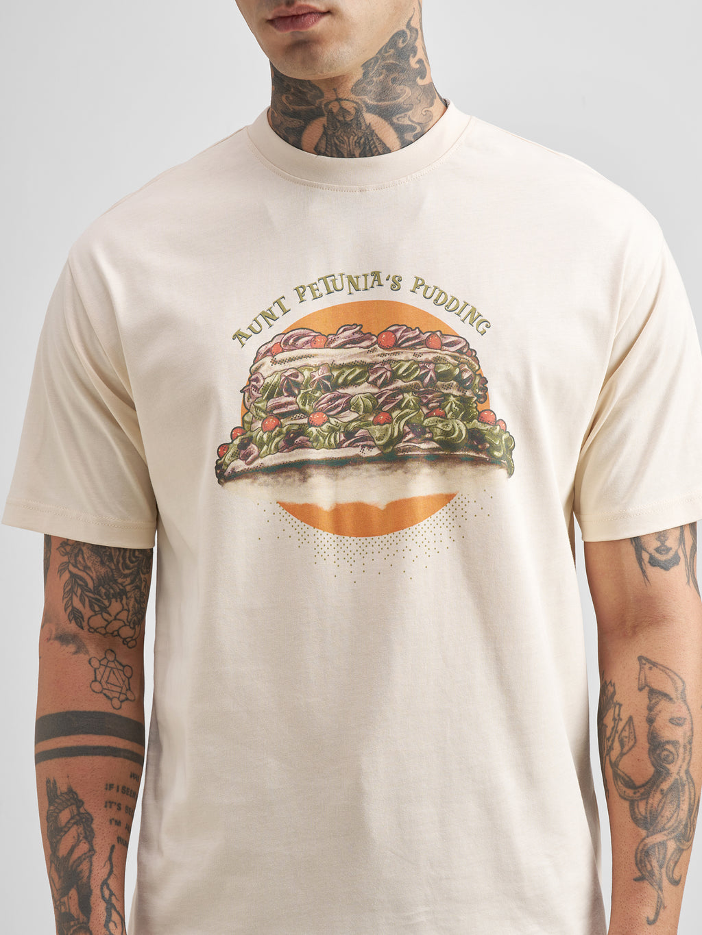 WB By Highlander Men Cream Harry Potter Printed Round Neck T-Shirt - Cream - Image 7
