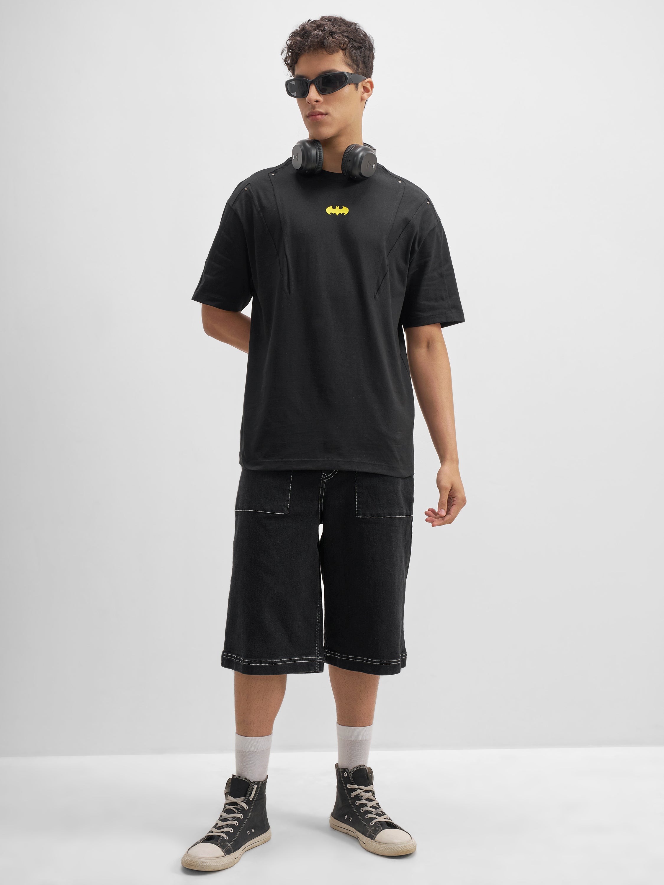 Dc By Highlander Men Black Printed Round Neck T-Shirt - Black - Image 2