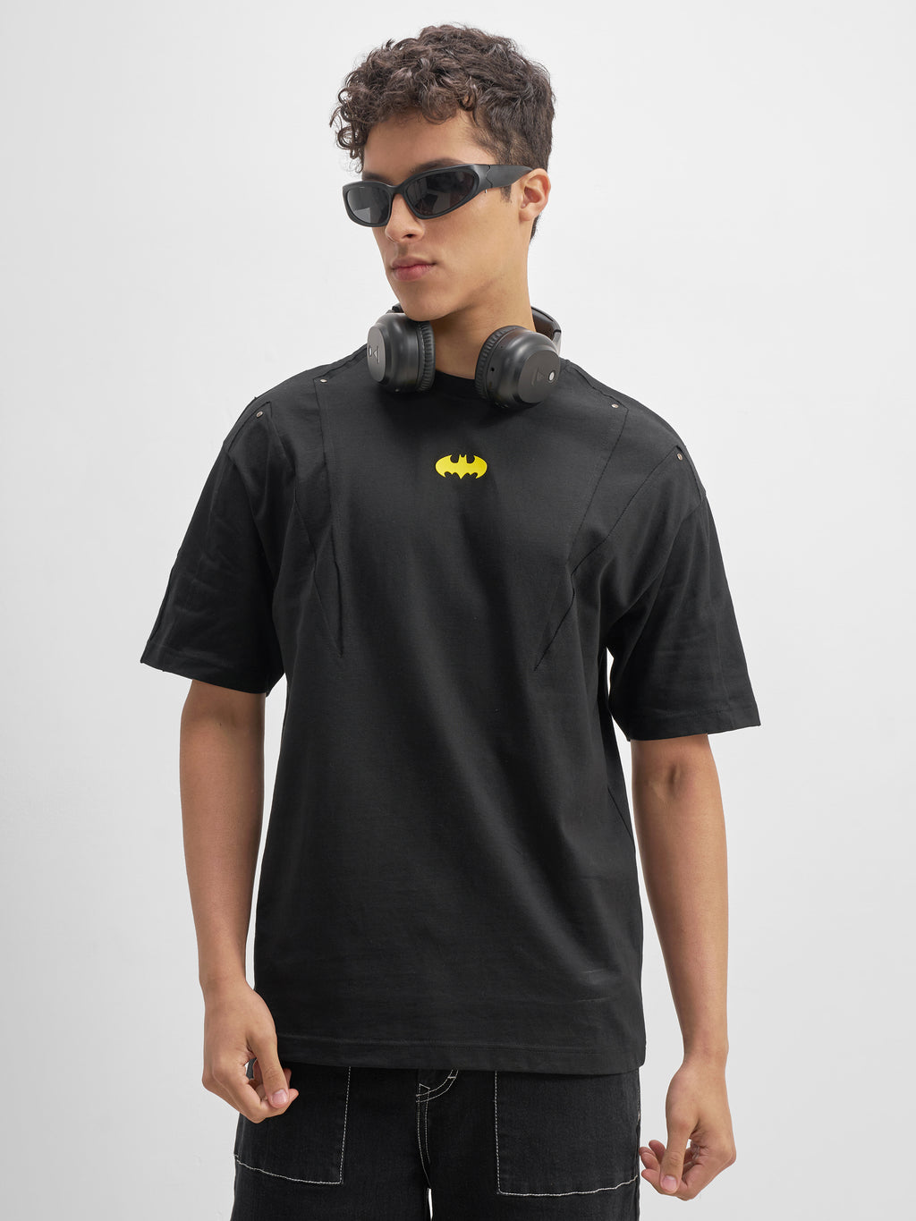Dc By Highlander Men Black Printed Round Neck T-Shirt - Black - Image 3