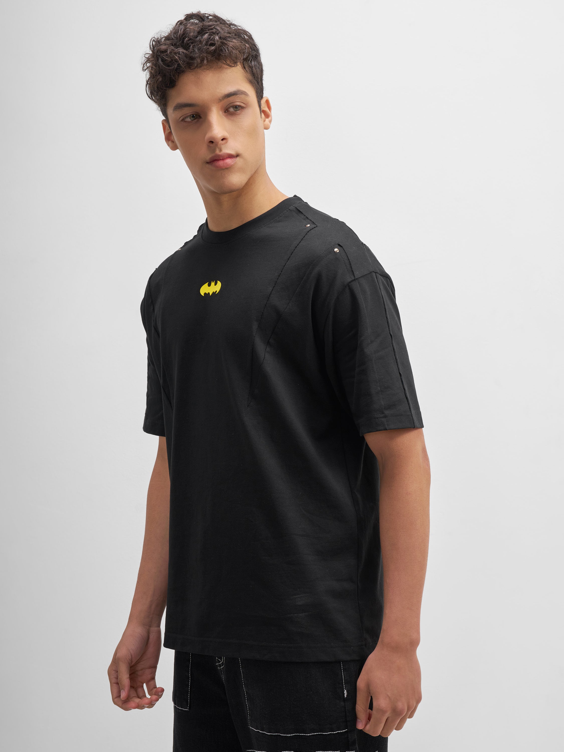Dc By Highlander Men Black Printed Round Neck T-Shirt - Black - Image 4