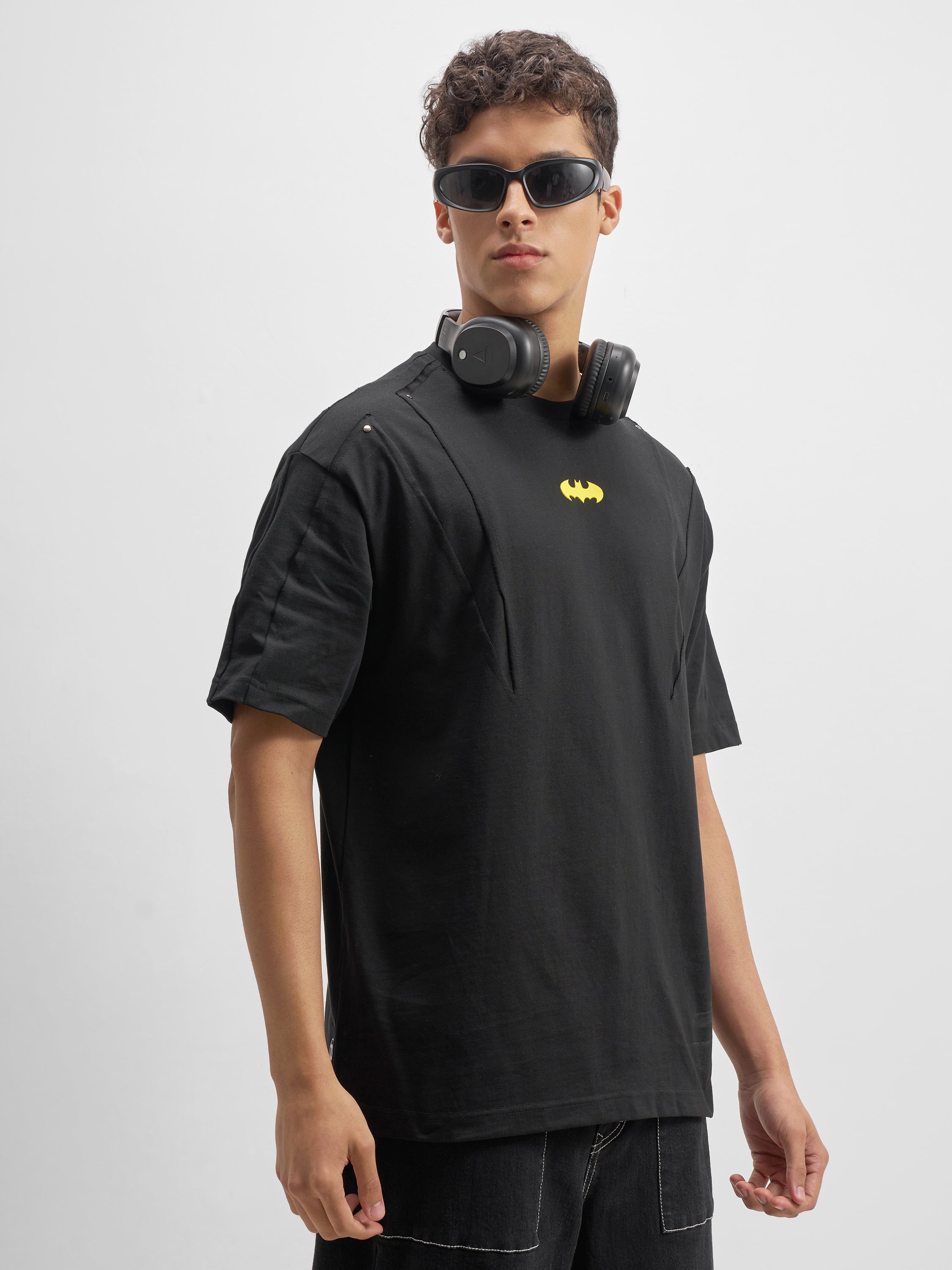 Dc By Highlander Men Black Printed Round Neck T-Shirt - Black - Image 6