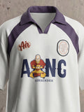 Highlander Men White Avatar Printed Polo Collar T-Shirt - White - Image 1