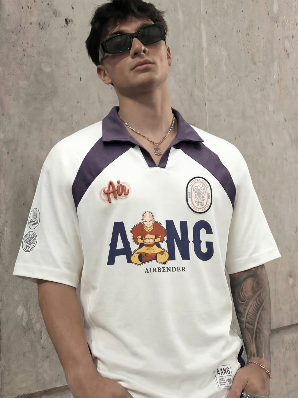 Highlander Men White Avatar Printed Polo Collar T-Shirt - White - Image 3