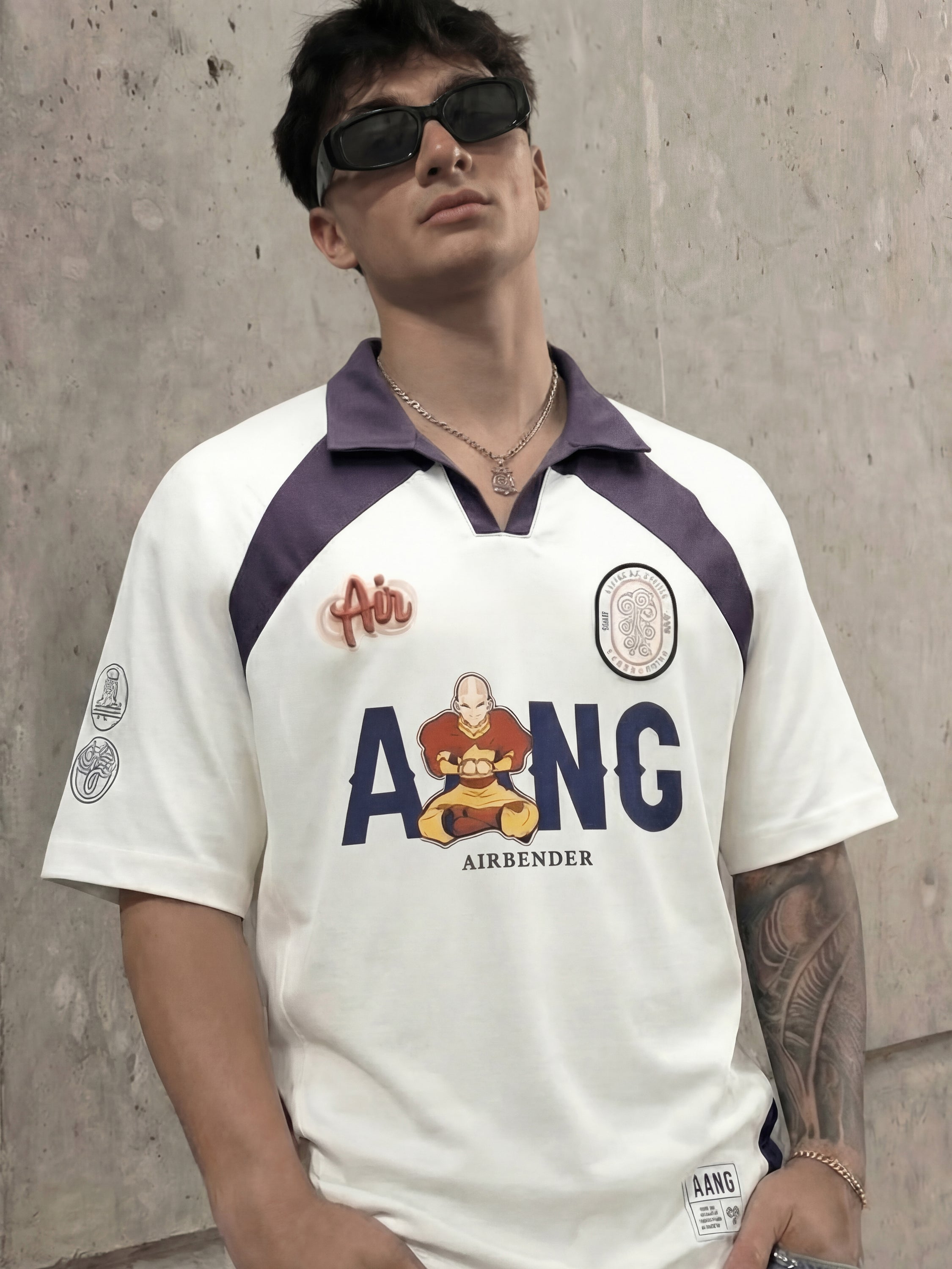 Highlander Men White Avatar Printed Polo Collar T-Shirt - White - Image 3
