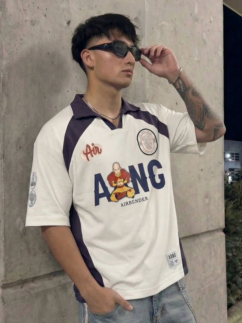Highlander Men White Avatar Printed Polo Collar T-Shirt - White - Image 6