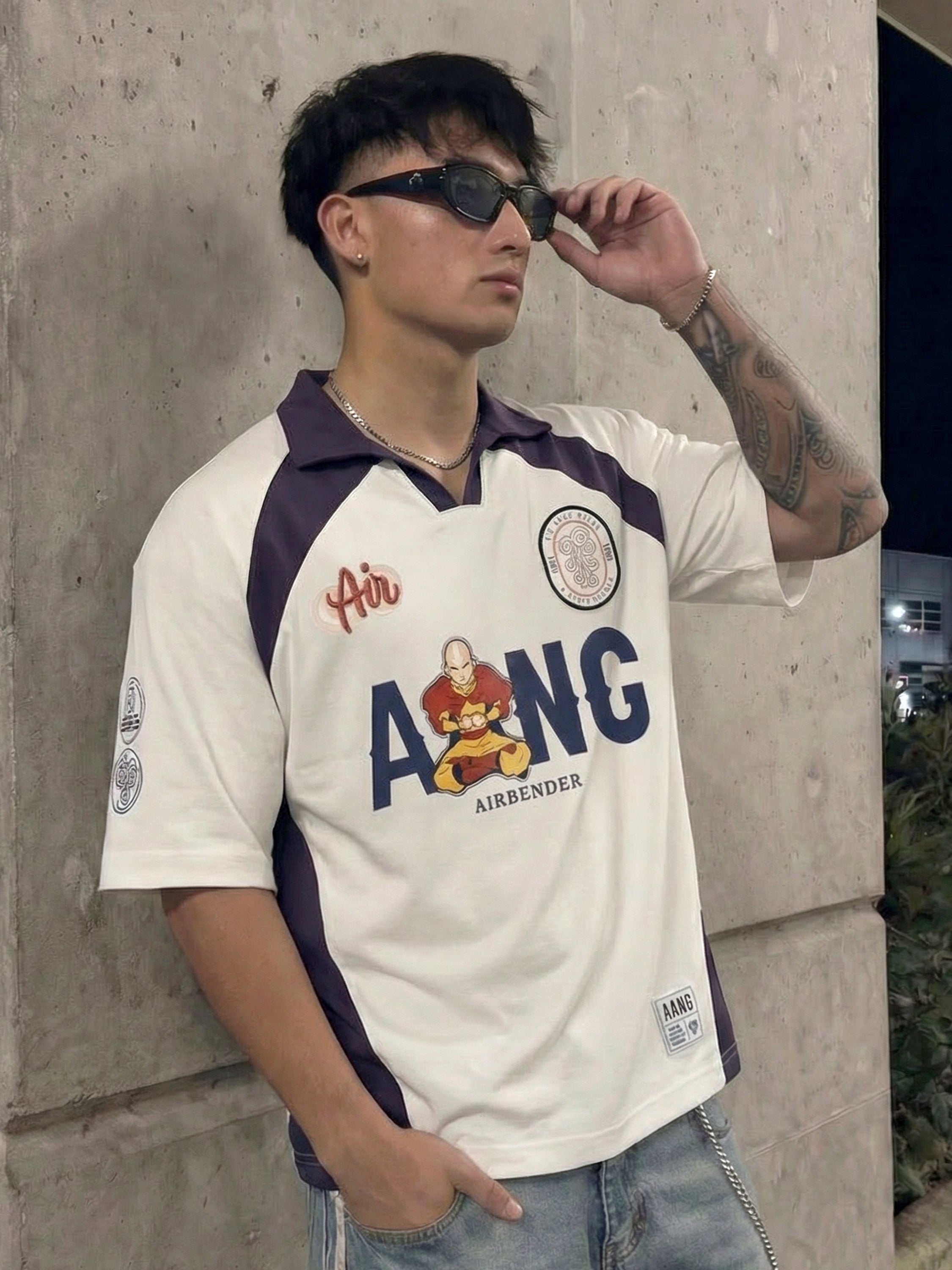 Highlander Men White Avatar Printed Polo Collar T-Shirt - White - Image 6