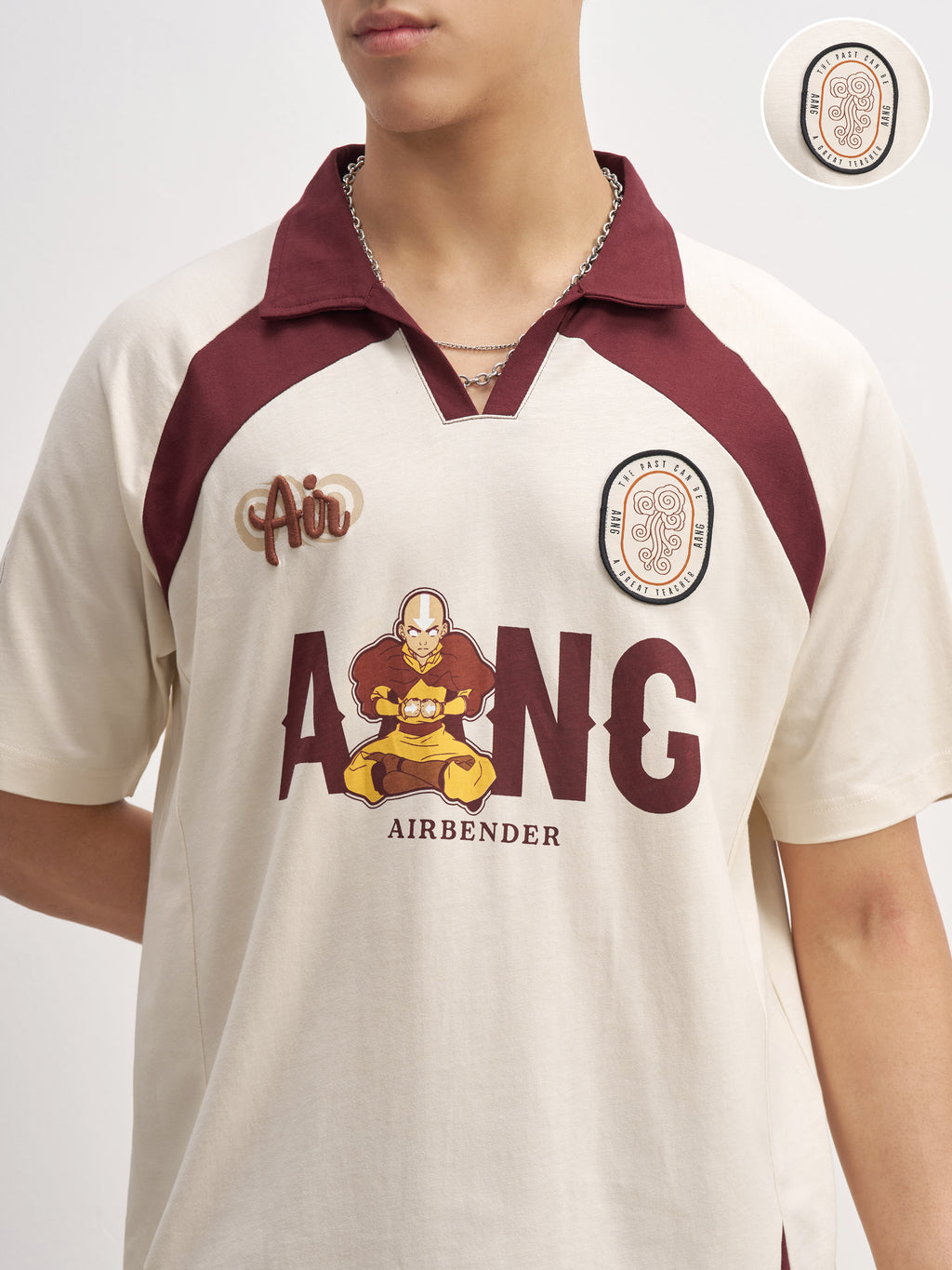 Highlander Men Beige Avatar Printed Polo Collar T-Shirt - Beige - Image 5