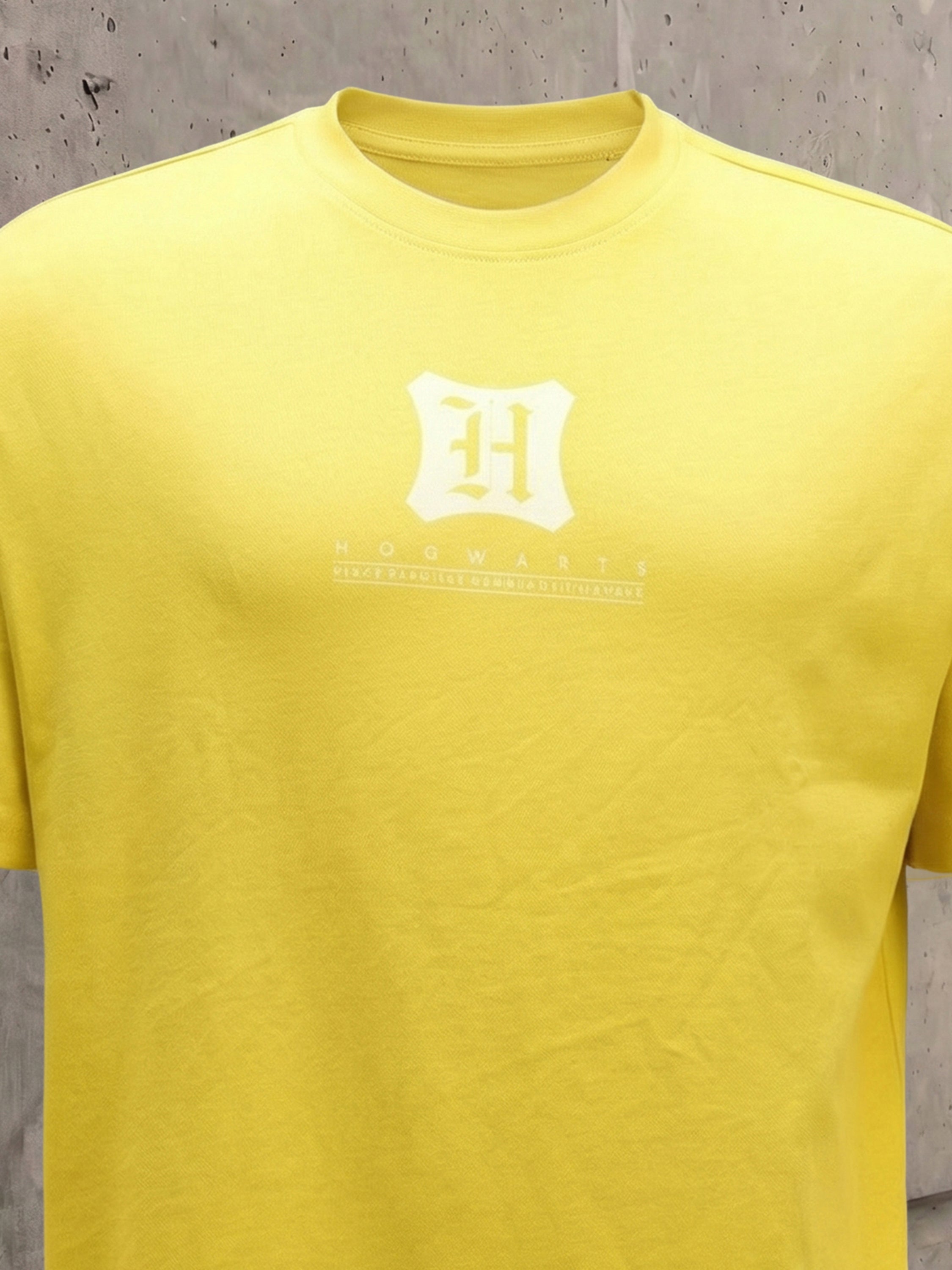 WB By Highlander Men Yellow Harry Potter Printed Round Neck T-Shirt - Yellow - Image 2
