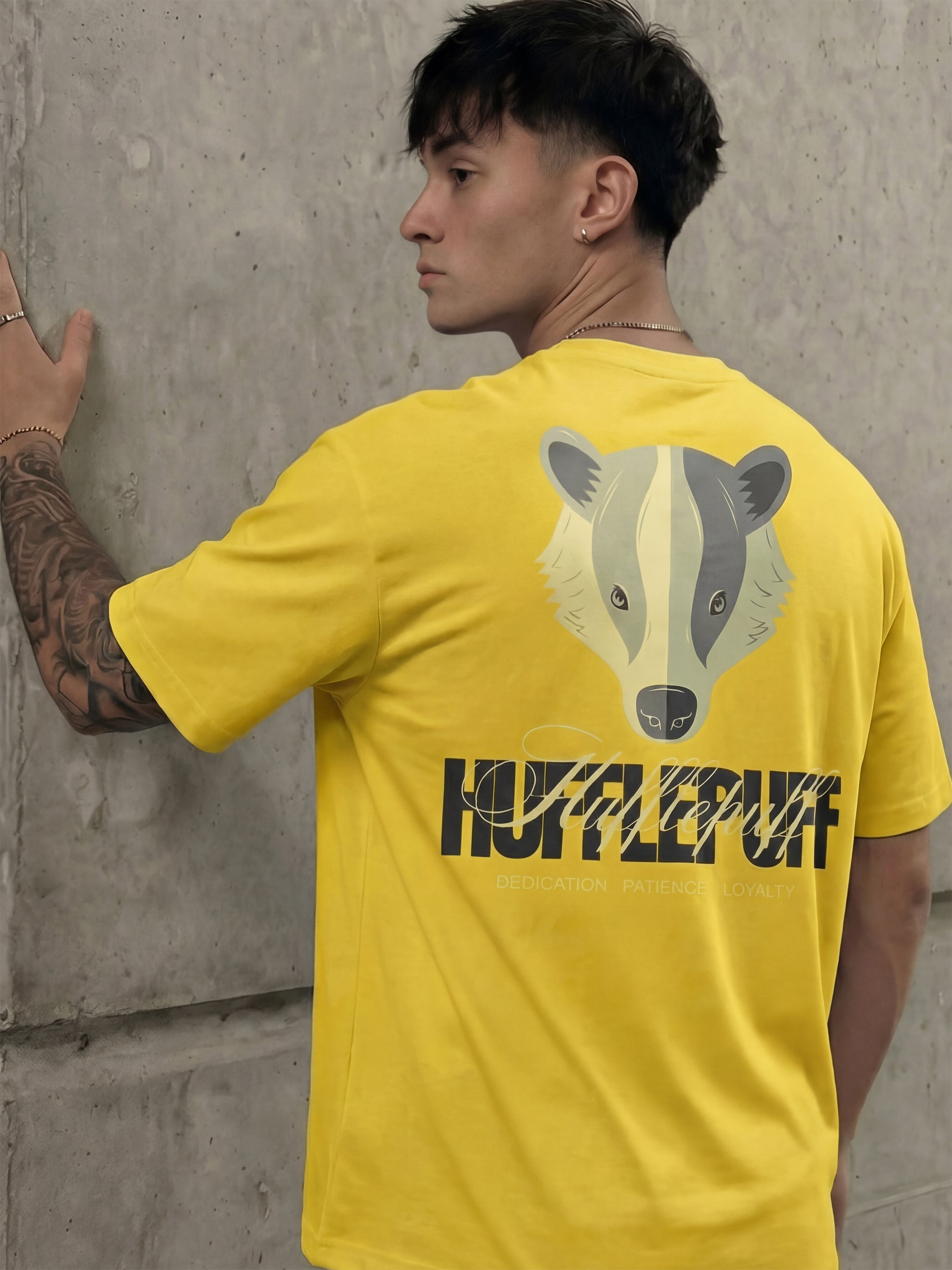 WB By Highlander Men Yellow Harry Potter Printed Round Neck T-Shirt - Yellow - Image 3