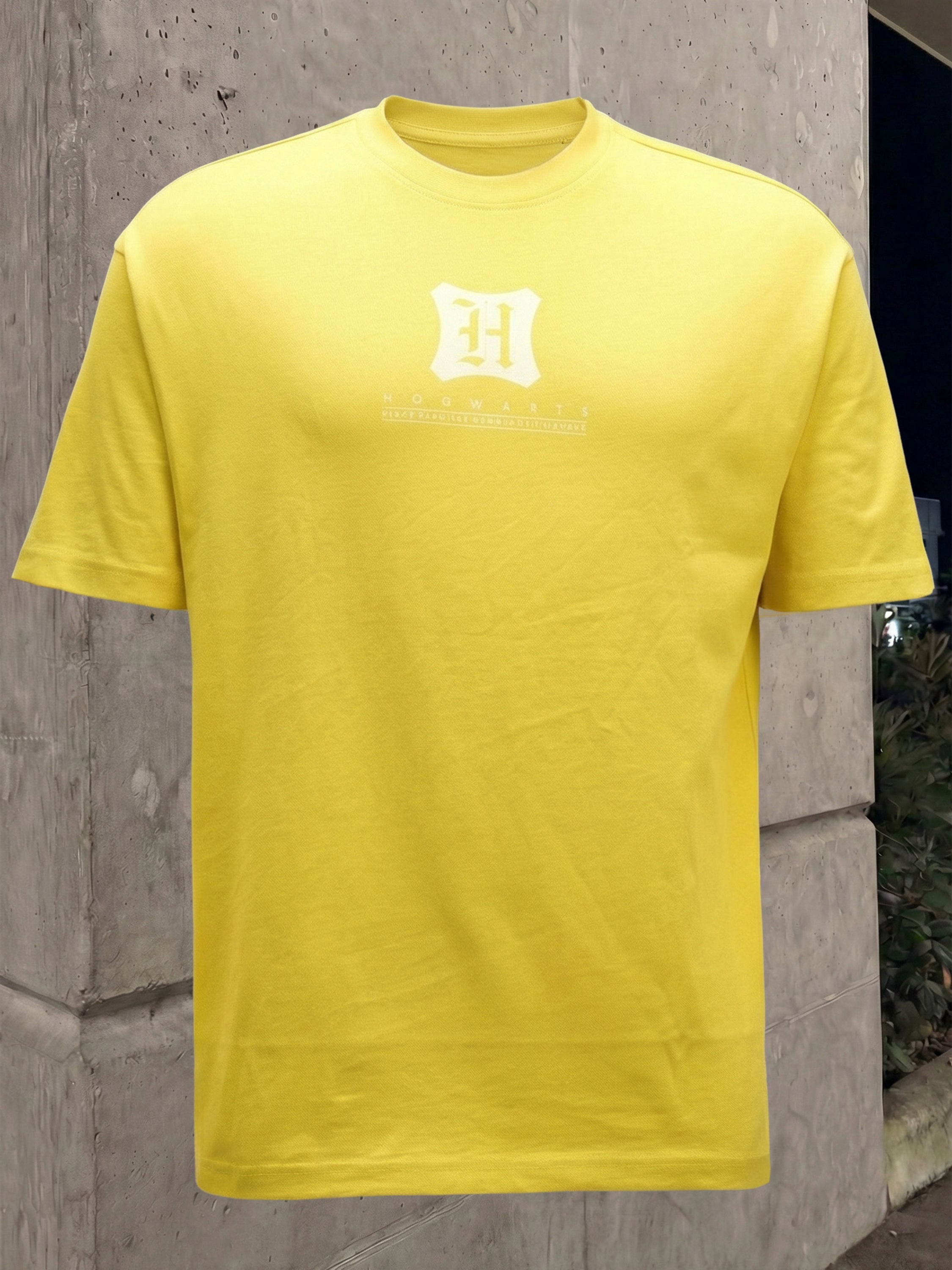 WB By Highlander Men Yellow Harry Potter Printed Round Neck T-Shirt - Yellow - Image 8