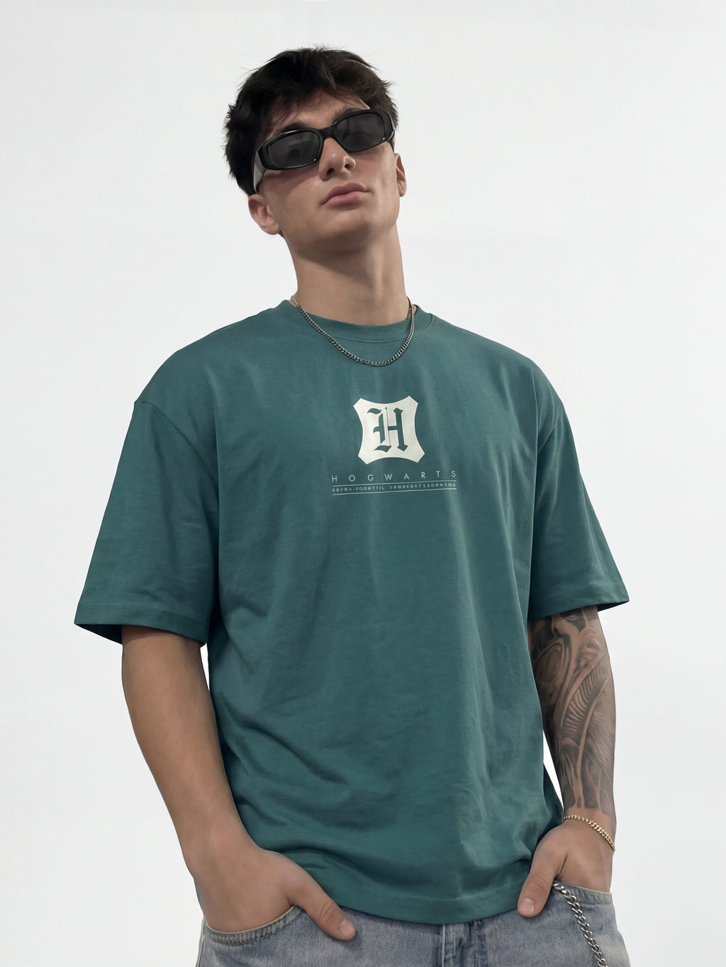 WB By Highlander Men Green Harry Potter Printed Round Neck T-Shirt - Green - Image 5