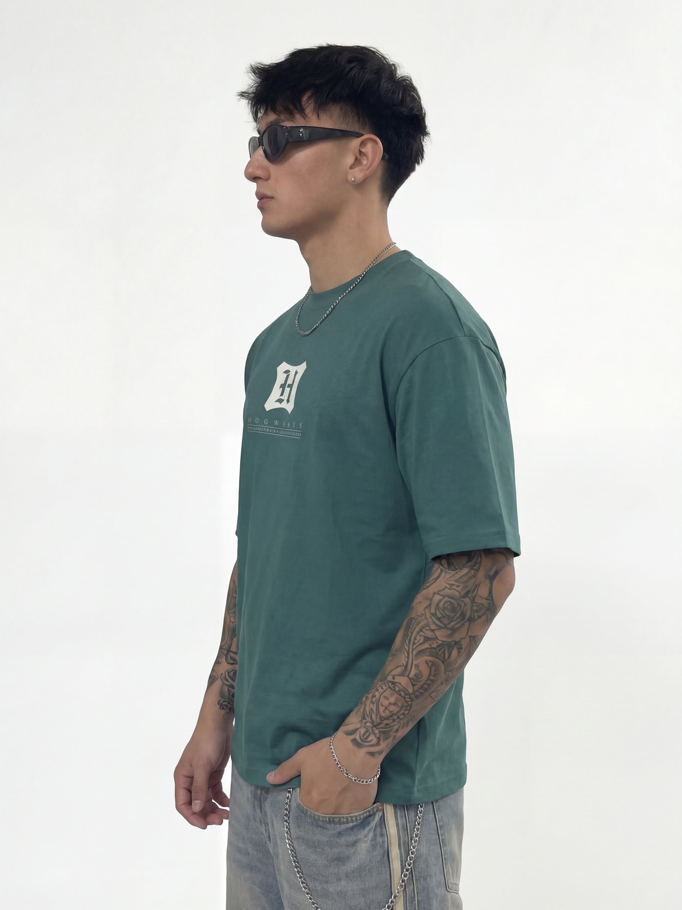 WB By Highlander Men Green Harry Potter Printed Round Neck T-Shirt - Green - Image 6