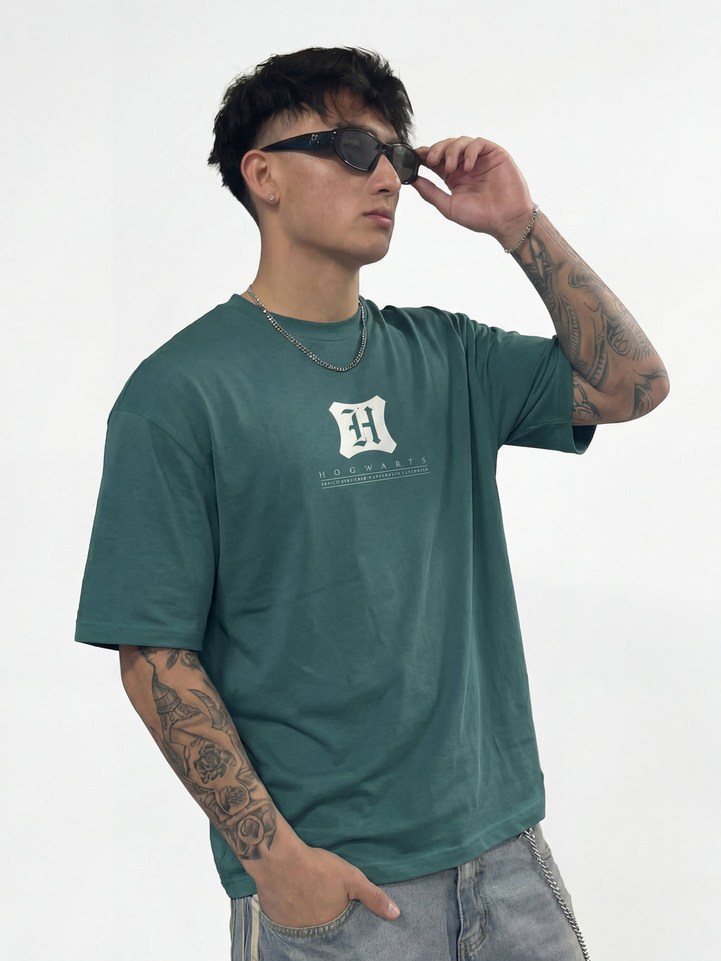 WB By Highlander Men Green Harry Potter Printed Round Neck T-Shirt - Green - Image 8