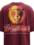 WB By Highlander Men Maroon Harry Potter Harry Potter Harry Potter Harry Potter Printed Round Neck T-Shirt - Maroon - Image 1