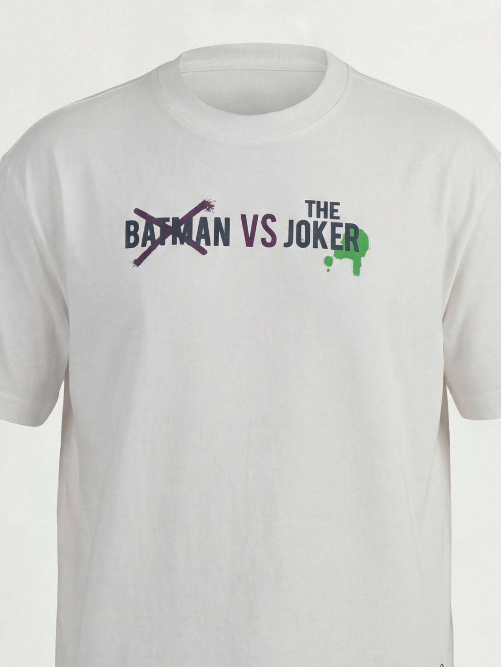 DC By Highlander Men White Joker Printed Round Neck T-Shirt - White - Image 3