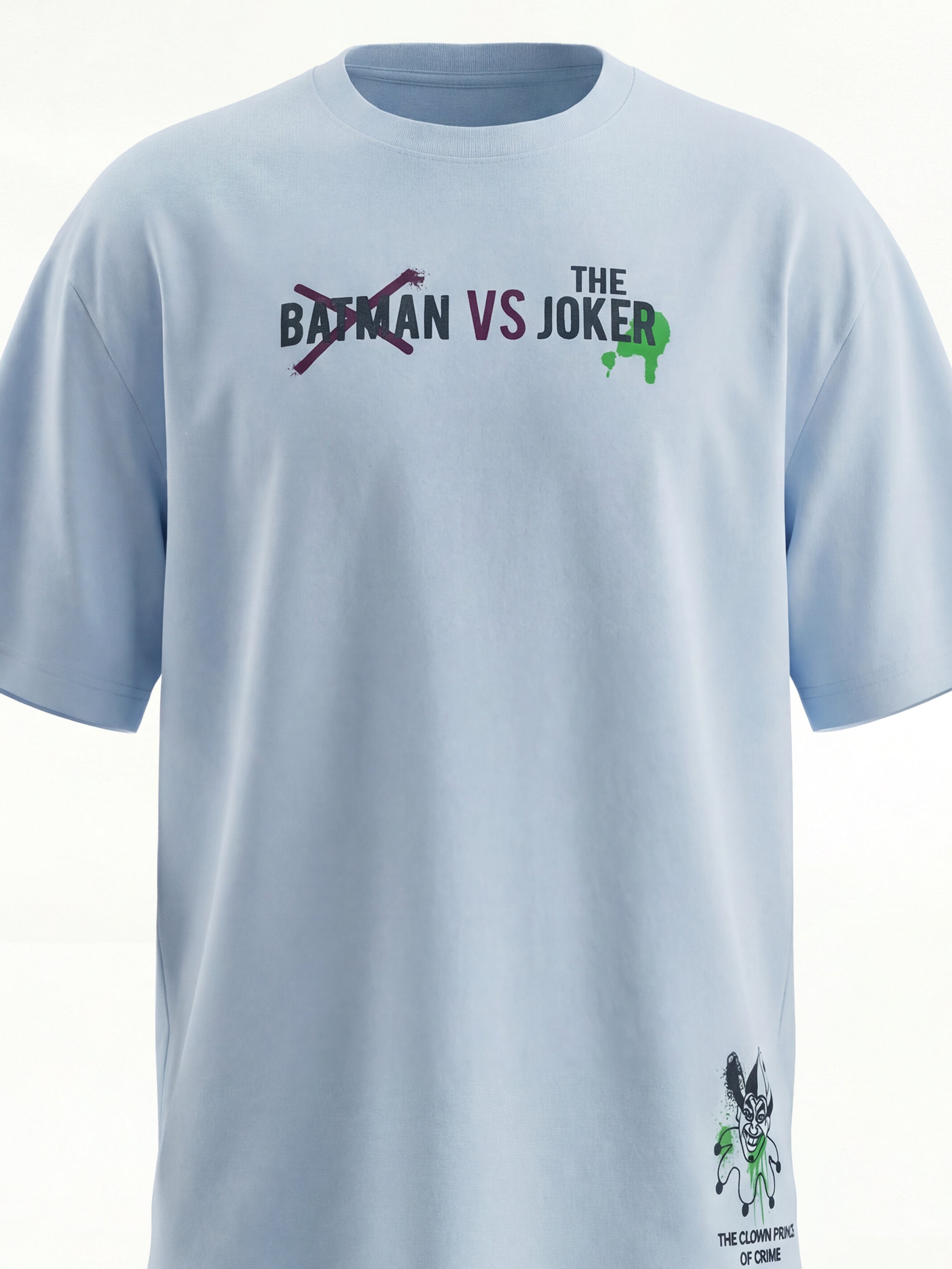 DC By Highlander Men Blue Joker Printed Round Neck T-Shirt - Blue - Image 2