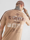 DC By Highlander Men Peach Superman Printed Round Neck T-Shirt - Peach - Image 1