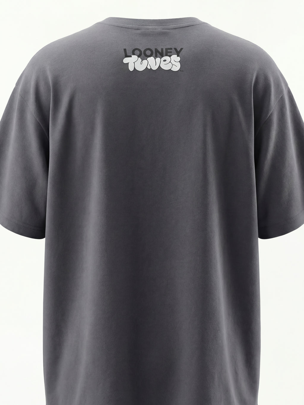 WB By Highlander Men Grey Looney Tunes Printed Round Neck T-Shirt - Grey - Image 2