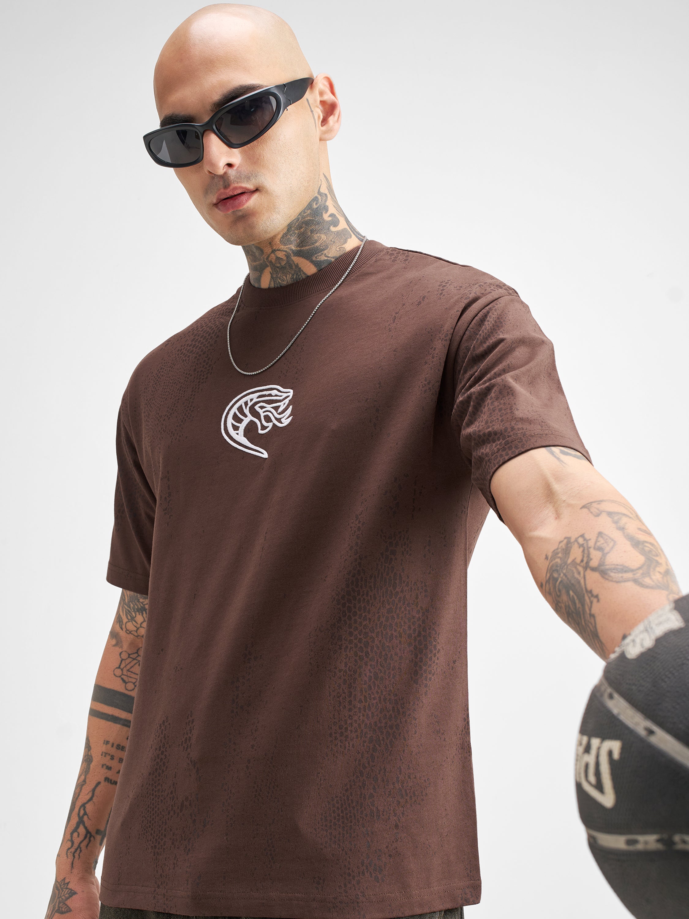 WB By Highlander Men Brown Harry Potter Printed Round Neck T-Shirt - Brown - Image 3