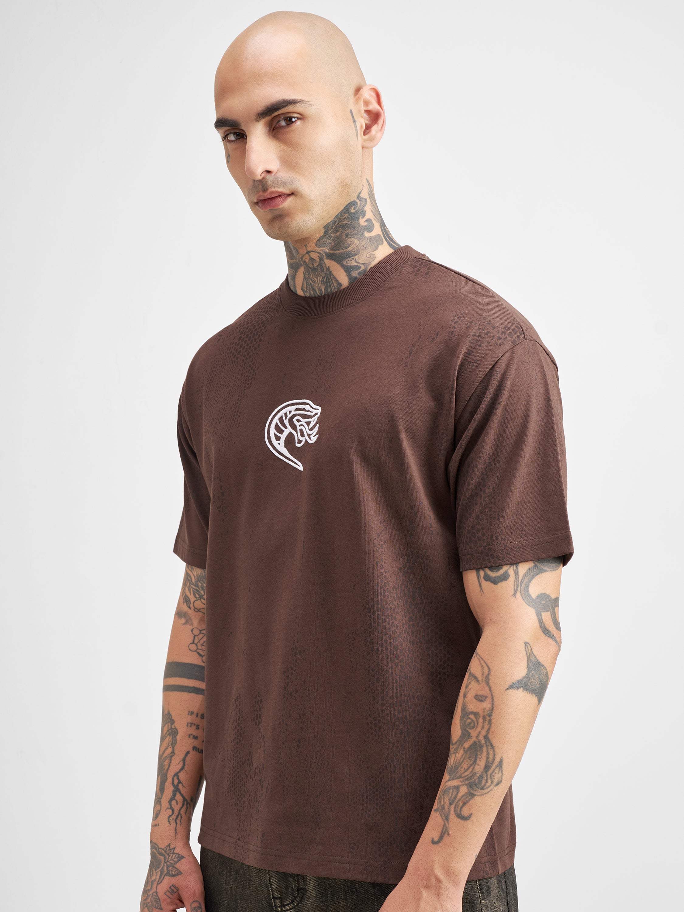 WB By Highlander Men Brown Harry Potter Printed Round Neck T-Shirt - Brown - Image 4