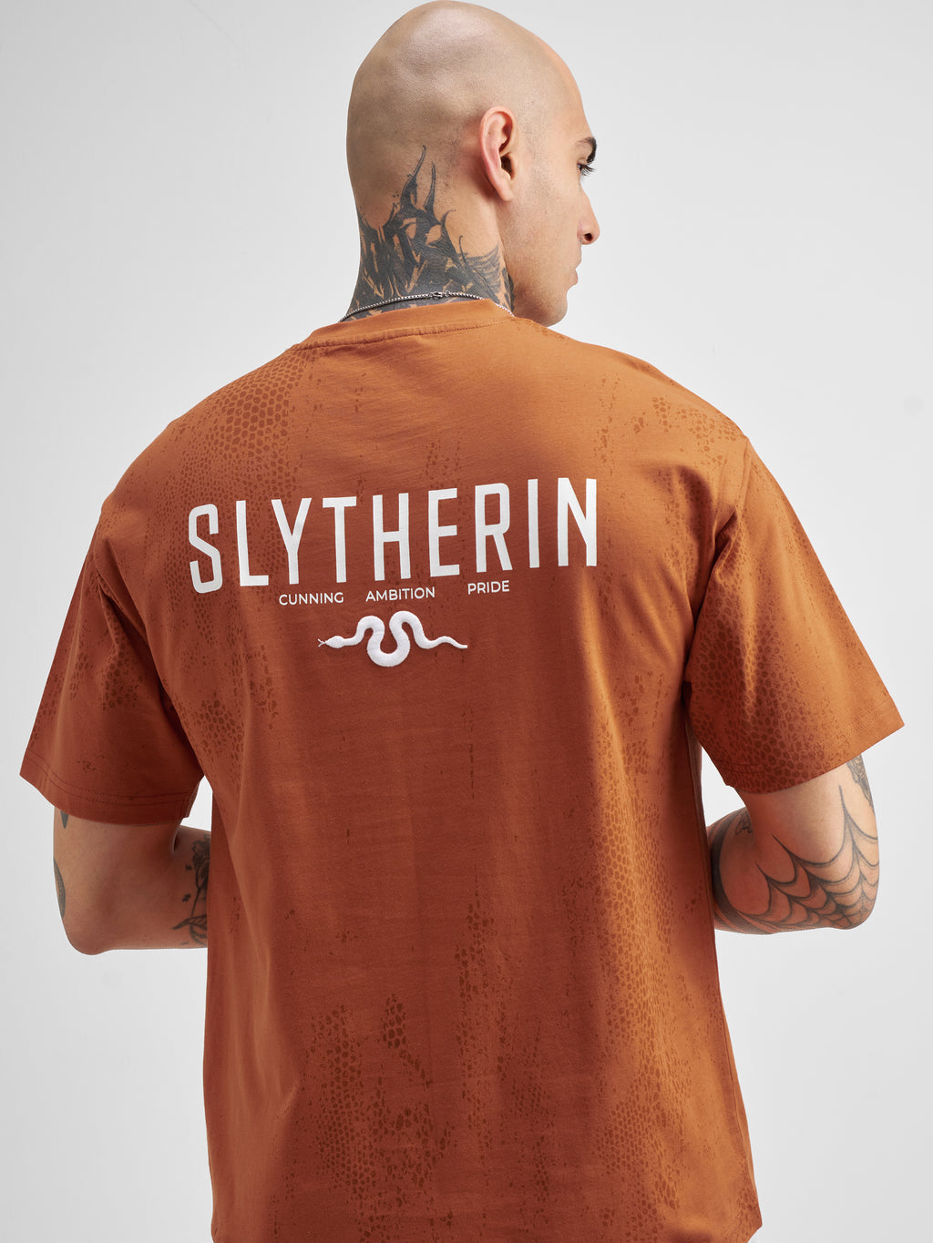 WB By Highlander Men Rust Harry Potter Printed Round Neck T-Shirt - Rust - Image 1
