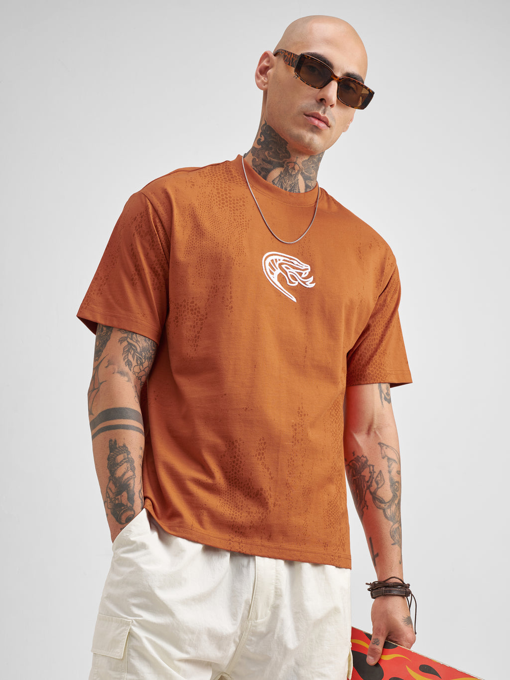 WB By Highlander Men Rust Harry Potter Printed Round Neck T-Shirt - Rust - Image 3