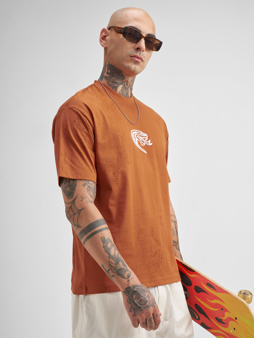WB By Highlander Men Rust Harry Potter Printed Round Neck T-Shirt - Rust - Image 6