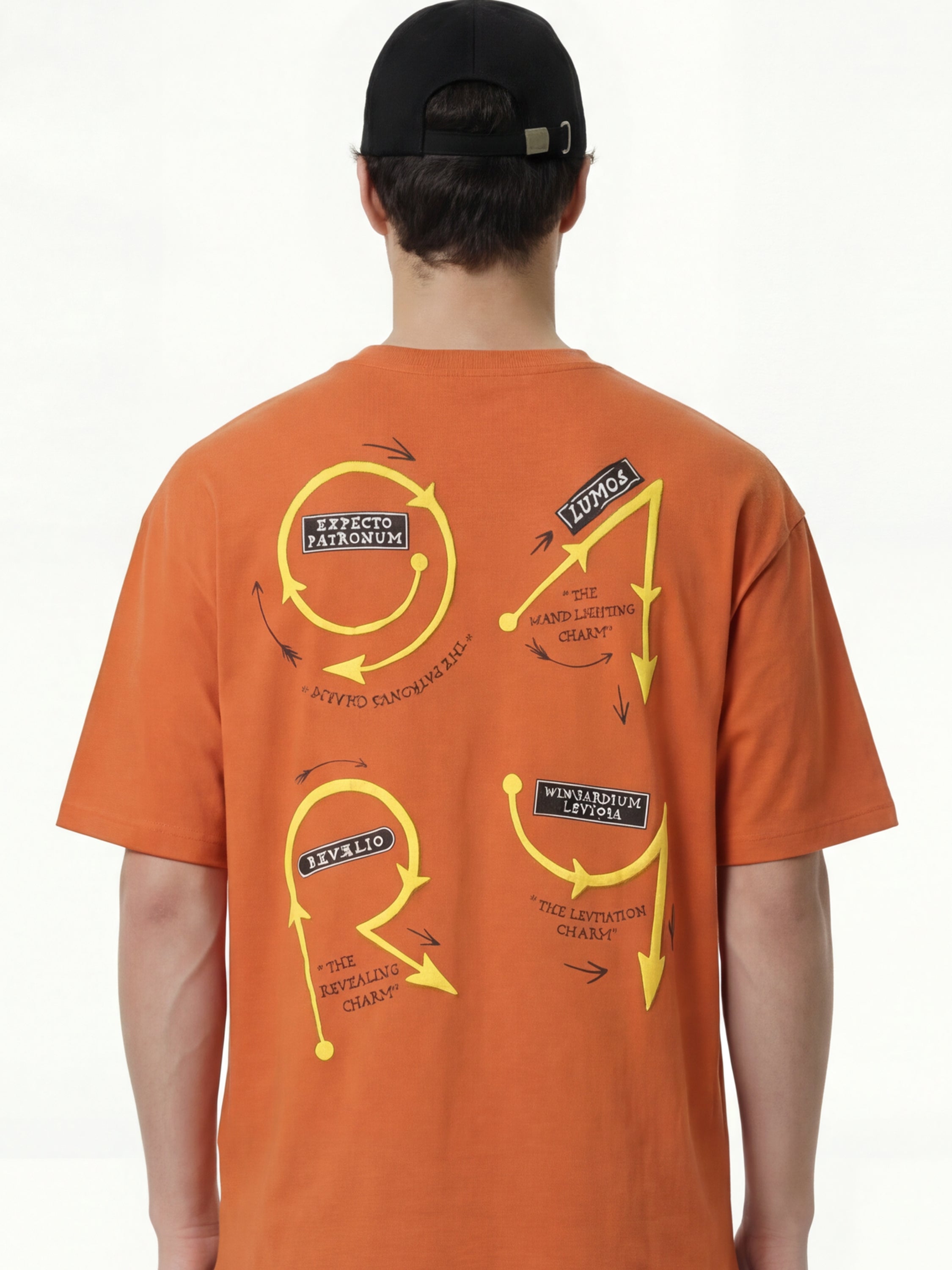 WB By Highlander Men Orange Harry Potter Printed Round Neck T-Shirt - Orange - Image 3