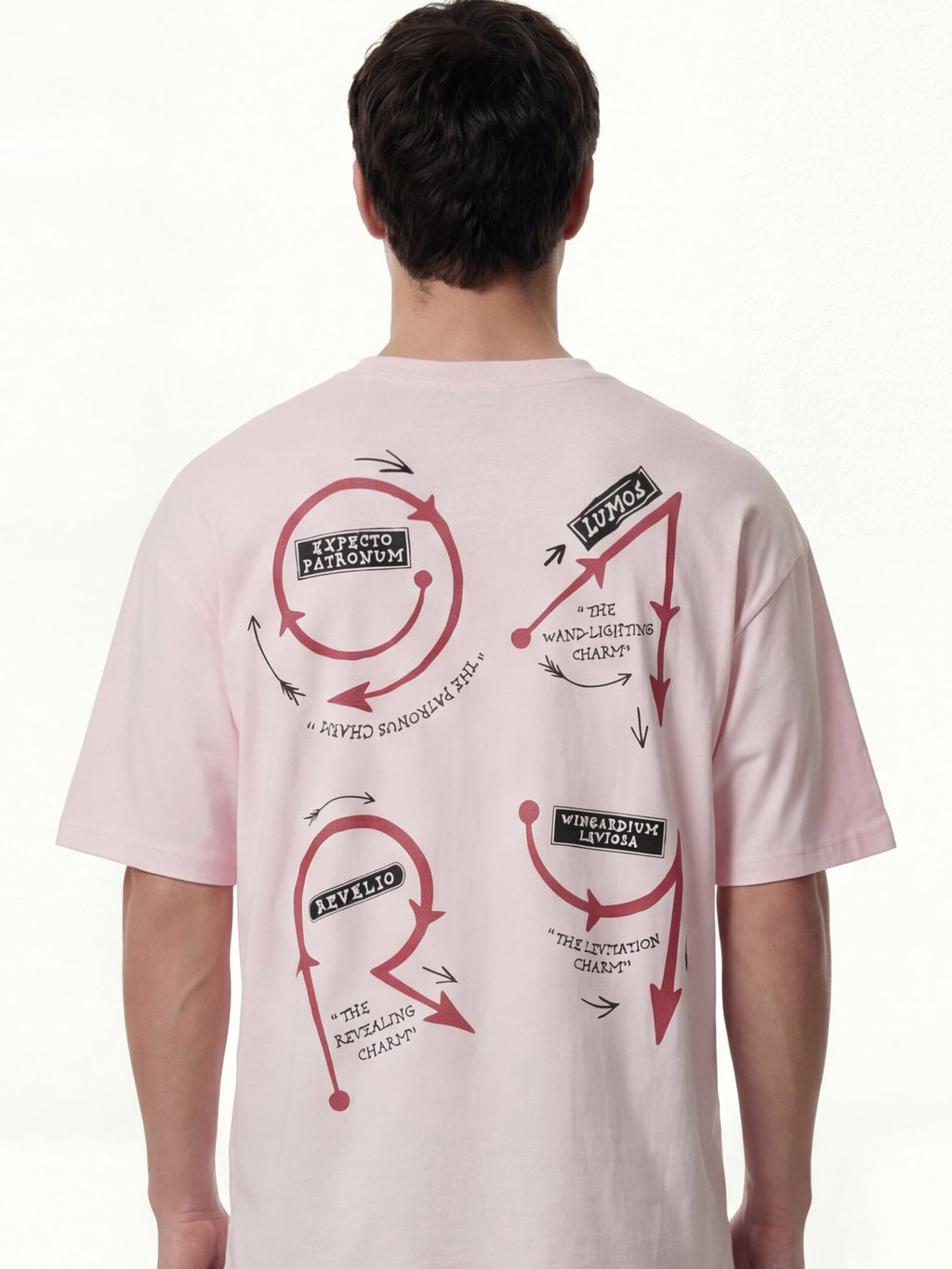 WB By Highlander Men Pink Harry Potter Printed Round Neck T-Shirt - Pink - Image 3