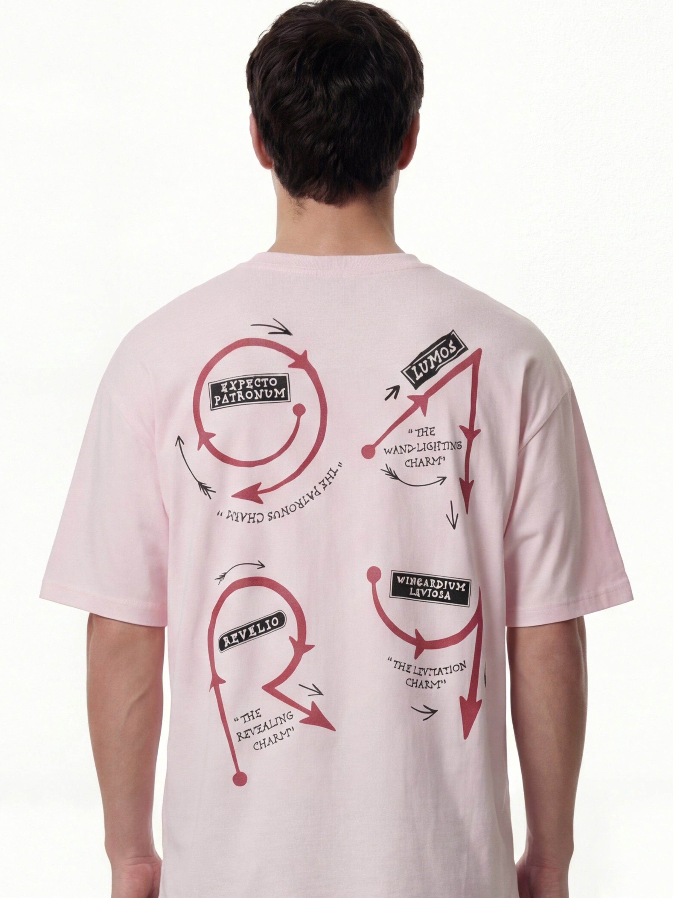 WB By Highlander Men Pink Harry Potter Printed Round Neck T-Shirt - Pink - Image 3