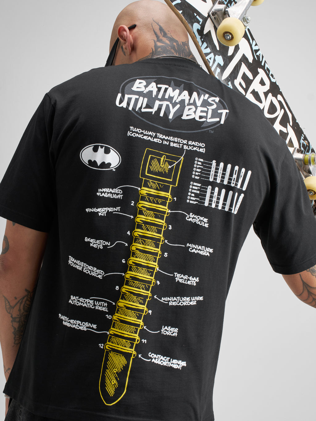 DC By Highlander Men Black Batman Printed Round Neck T-Shirt - Black - Image 1