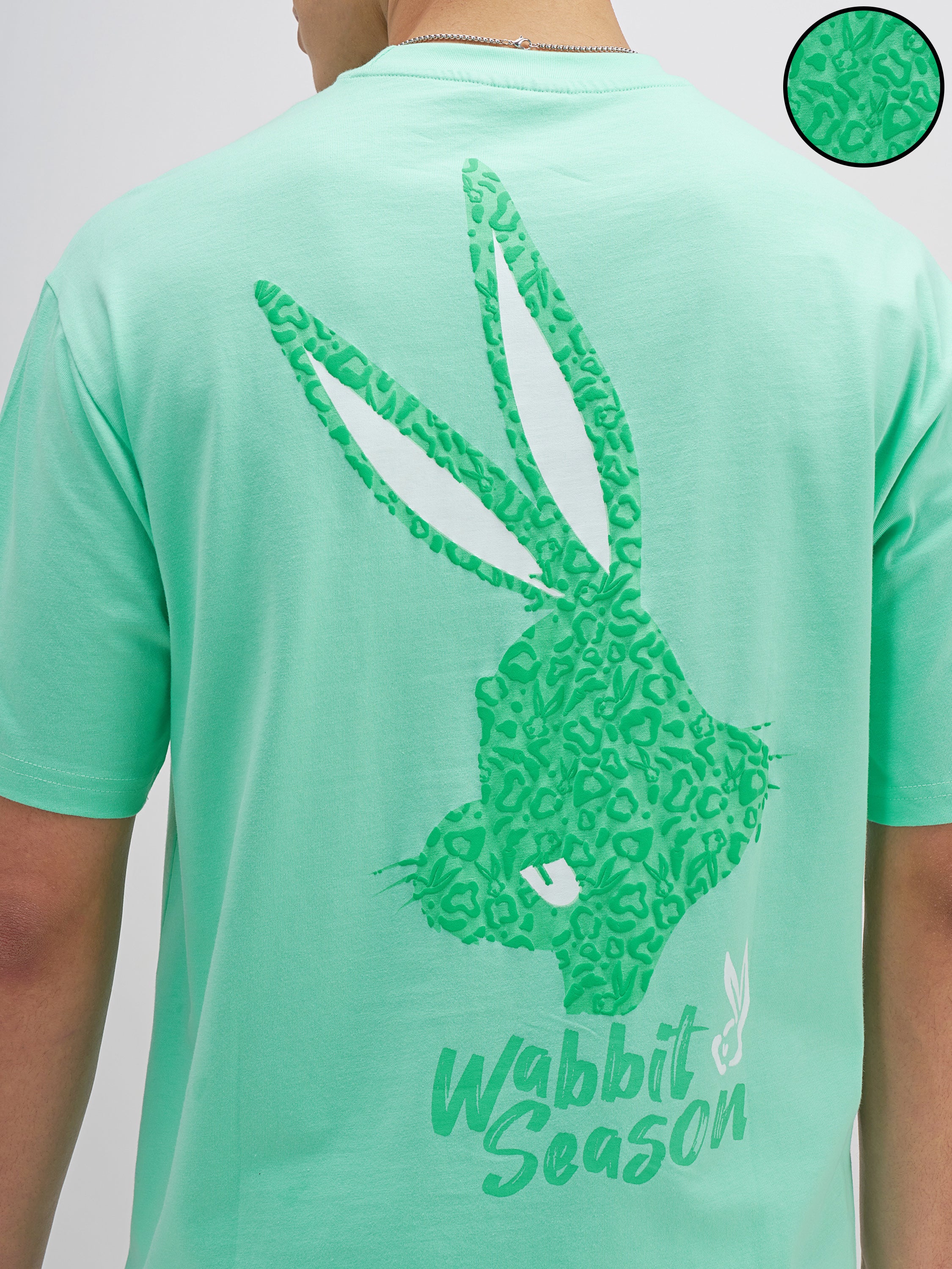 WB By Highlander Men Green Looney Tunes Printed Round Neck T-Shirt - Green - Image 5