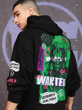 DC By Highlander Men Black Joker Hooded Pullover Sweatshirt - Black - Image 1