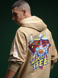 DC By Highlander Men Brown Superman Hooded Pullover Sweatshirt - Brown - Image 1