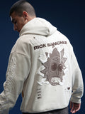 WB By Highlander Men Beige Rick Sanchez Hooded Pullover Sweatshirt - Beige - Image 1