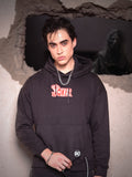 DC By Highlander Men Black Joker Hooded Pullover Sweatshirt - Black - Image 1