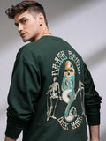 WB By Highlander Men Olive Harry Potter Round Neck Pullover Sweatshirt - Olive - Image 1