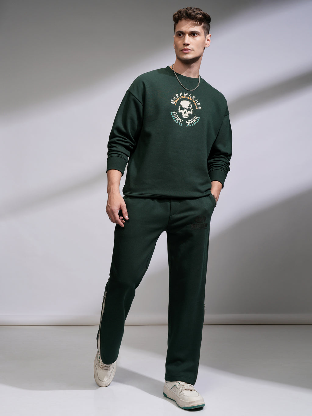 WB By Highlander Men Olive Harry Potter Round Neck Pullover Sweatshirt - Olive - Image 2